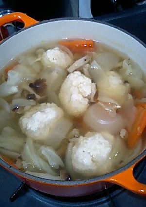 ふわふわヘルシー鶏団子スープ-レシピのメイン写真