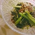 ほうれん草のひしお味噌和え