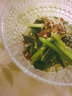 ほうれん草のひしお味噌和え-レシピのメイン写真