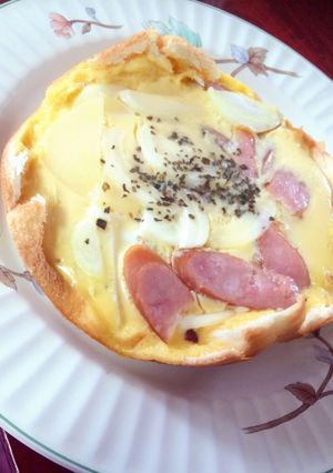 食パンで炊飯キッシュ-レシピのメイン写真