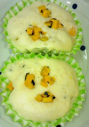 レンジで簡単★カボチャの蒸しパン-レシピのメイン写真