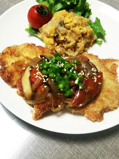 豚カツの和風トマトソースかけ-レシピのメイン写真
