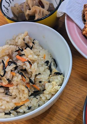 ツナとひじきの炊き込みご飯　４合-レシピのメイン写真