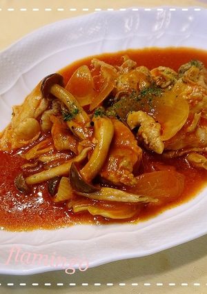 20分で完成！鶏のトマトジュース煮込み-レシピのメイン写真