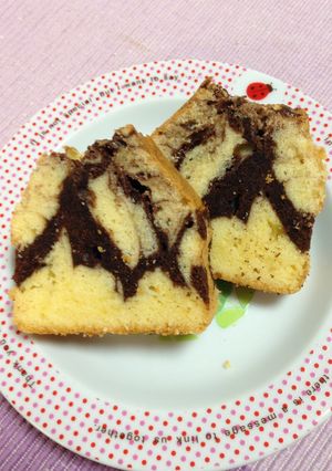 マーブルパウンドケーキ-レシピのメイン写真