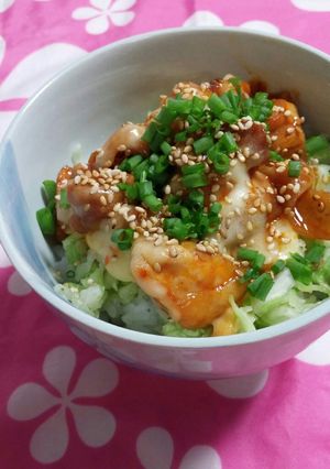 韓国風チキン丼-レシピのメイン写真