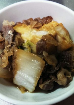 豆腐牛肉と白菜の煮物-レシピのメイン写真