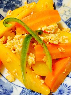 鶏挽肉と野菜のピリ辛炒め-レシピのメイン写真