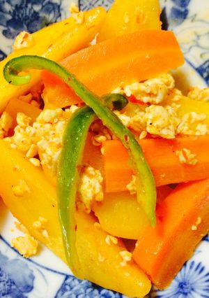 鶏挽肉と野菜のピリ辛炒め-レシピのメイン写真