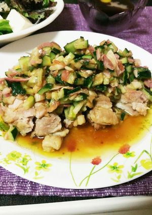 しっとりジューシー✨鶏肉の梅薬味だれ-レシピのメイン写真