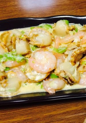 ベビーホタテとエビの簡単おかず-レシピのメイン写真