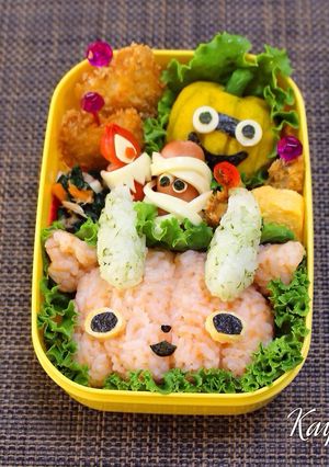 妖怪ウォッチ ハロウィンキャラ弁-レシピのメイン写真