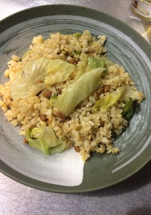 パラパラ♪納豆レタス炒飯♪-レシピのメイン写真