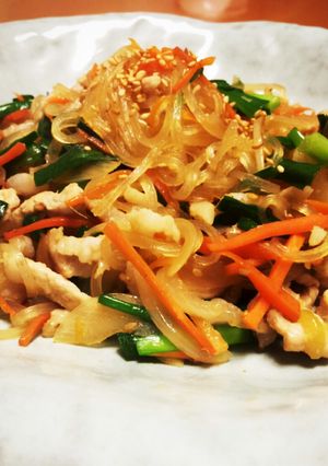 チャプチェ(韓国の中華料理店の味を再現)-レシピのメイン写真