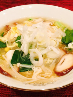 きのこと白滝の酸辣湯麺風-レシピのメイン写真