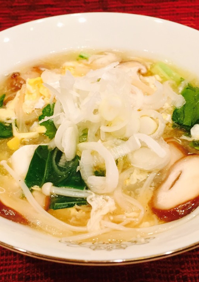 きのこと白滝の酸辣湯麺風-レシピのメイン写真