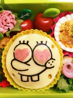 キャラ弁☆スポンジボブ-レシピのメイン写真