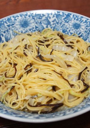 塩昆布で和風ワンポットパスタ-レシピのメイン写真