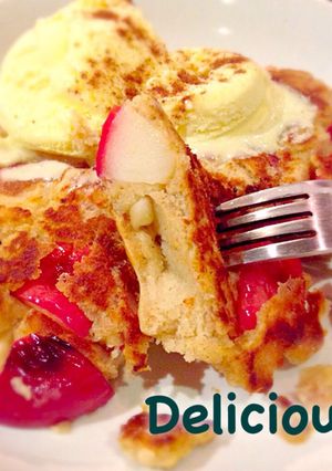減量中 アップル シナモンパンケーキ-レシピのメイン写真