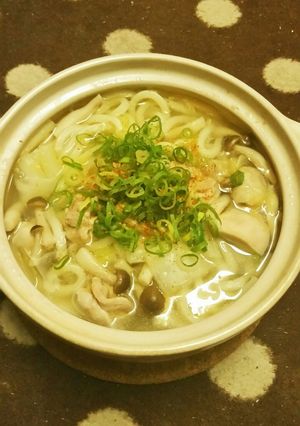 ♡鶏塩鍋焼きうどん風♡-レシピのメイン写真