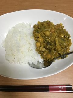 圧力鍋でひよこ豆のドライカレー-レシピのメイン写真
