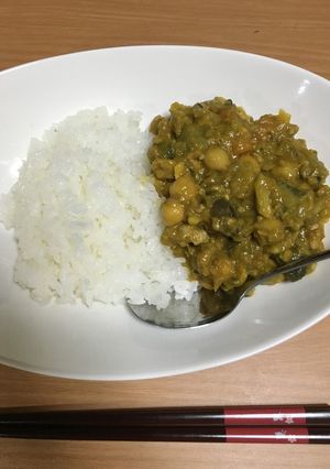 圧力鍋でひよこ豆のドライカレー-レシピのメイン写真