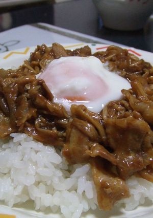 豚カレー丼✿温玉のせ-レシピのメイン写真