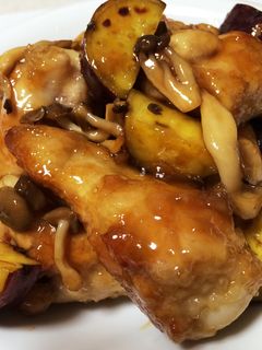 手羽元とさつま芋の甘辛てり焼き-レシピのメイン写真