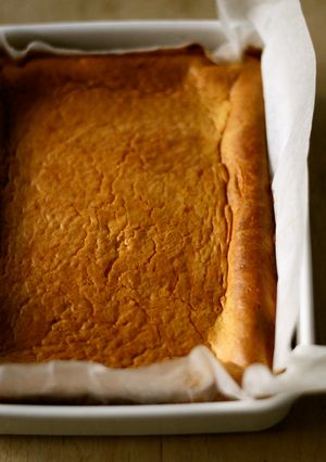 簡単ホウロウバットで焼くチーズケーキ-レシピのメイン写真