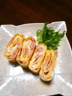 ハム入り厚焼き卵♪お弁当にも☆彡-レシピのメイン写真