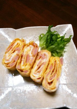 ハム入り厚焼き卵♪お弁当にも☆彡-レシピのメイン写真