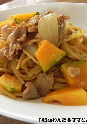 豚肉とかぼちゃのカレーワンポットパスタ-レシピのメイン写真