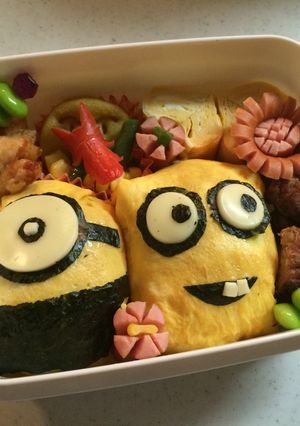 ミニオンズ キャラ弁-レシピのメイン写真