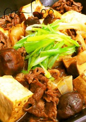 フライパンで味染み染み♡すき焼き肉豆腐-レシピのメイン写真