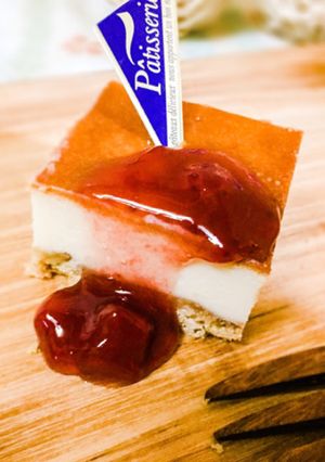 ずっしり濃厚チーズケーキ*硬め食感*簡単-レシピのメイン写真