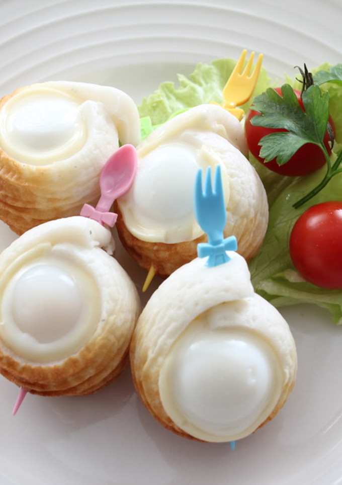 うずらの卵 ちくわとチーズのくるくる巻き-レシピのメイン写真