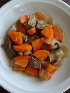 じゃがいもなし☆肉じゃが味の煮物スープ?-レシピのメイン写真
