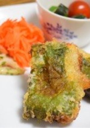 しそ巻き高野豆腐の大判唐揚げ-レシピのメイン写真