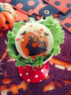 ハロウィン魔女ゆで卵♪材料最小♪-レシピのメイン写真