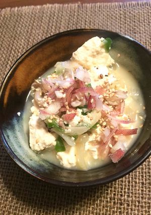 豆腐とミョウガのさっぱり味噌煮-レシピのメイン写真