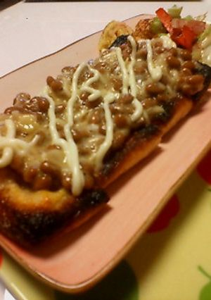 焼き油揚げの納豆のせ-レシピのメイン写真
