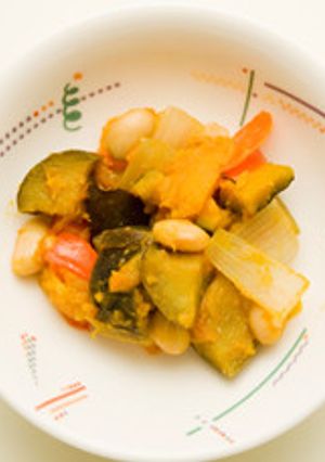 【食育】カボチャと大豆のラタトゥユ-レシピのメイン写真