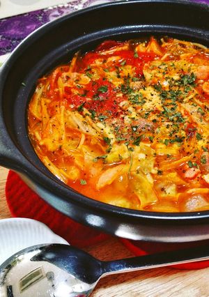 トマトミネストローネのワンポットパスタ♪-レシピのメイン写真
