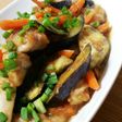 鶏肉と茄子の玉ねぎのおろし煮