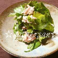 รูปของ セロリとツナのナムル~葉も使って☆