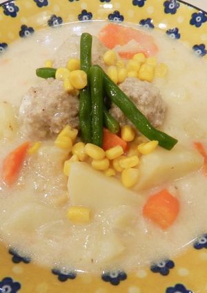 粉高野豆腐でミートボールシチュー-レシピのメイン写真