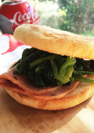 今日ランチ ♢muffinサンド♢-レシピのメイン写真