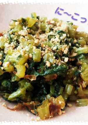 *:.ご飯すすむ簡単カブの葉炒め.:*-レシピのメイン写真