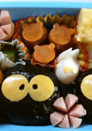 まっくろくろすけ弁当-レシピのメイン写真