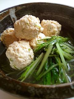 京風★お鍋に★山椒香るふわふわ鶏つみれ-レシピのメイン写真